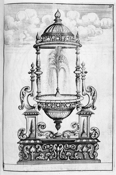 Brunnenentwurf, 1664 von Georg Andreas Bockler