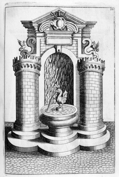 Brunnenentwurf, 1664 von Georg Andreas Bockler