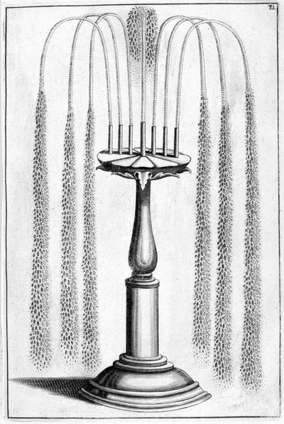 Ornamentaler Brunnenentwurf von Georg Andreas Bockler