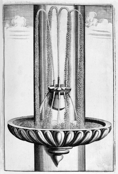 Ornamentaler Brunnenentwurf, 1664 von Georg Andreas Bockler
