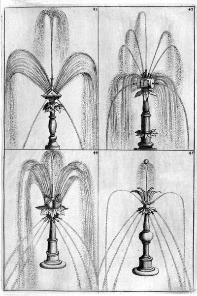 Ornamentaler Brunnenentwurf, 1664 von Georg Andreas Bockler