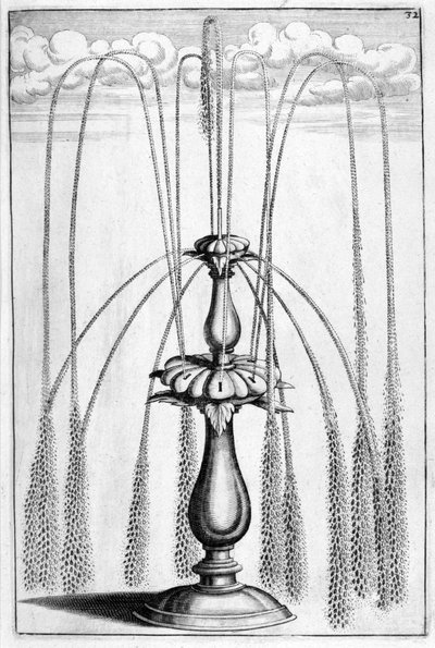 Ornamentaler Brunnenentwurf, 1664 von Georg Andreas Bockler