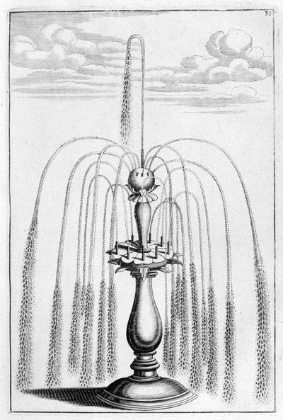Ornamentaler Brunnenentwurf, 1664 von Georg Andreas Bockler