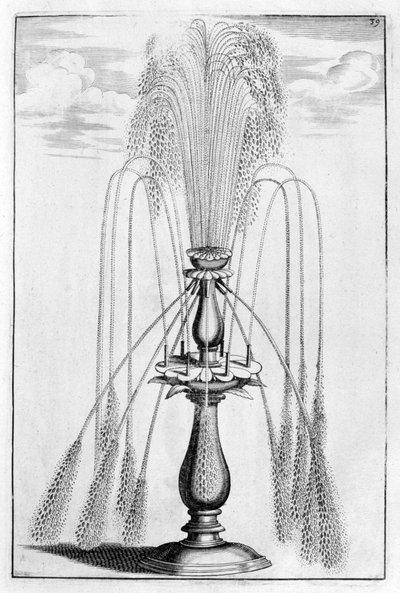 Ornamentaler Brunnenentwurf, 1664 von Georg Andreas Bockler