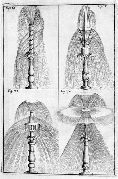 Ornamentaler Brunnenentwurf, 1664 von Georg Andreas Bockler