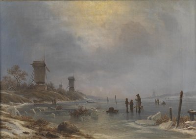 Ein Wintertag an der Elbe von Georg Emil Libert