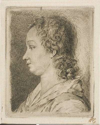 Madame Schmidt (die Frau des Künstlers) von Georg Friedrich Schmidt