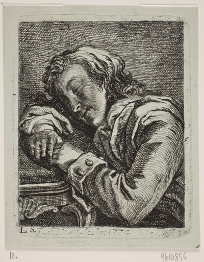 Ein schlafender Mann von Georg Mathias Fuchs