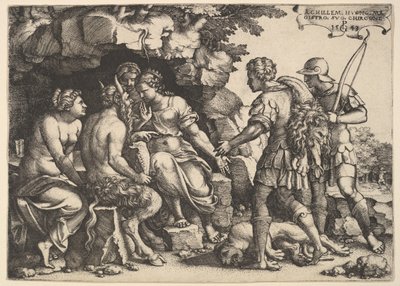 Thetis und Chiron, 1543 von Georg Pencz