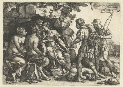 Thetis und Chiron im Gespräch von Georg Pencz