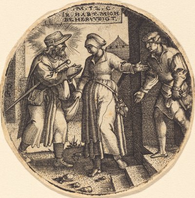 Um die Pilger zu beherbergen von Georg Pencz