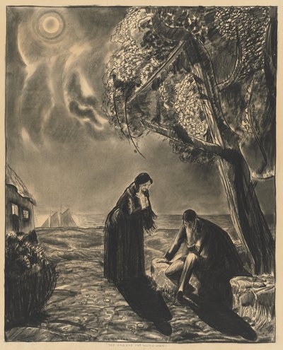 Die Hexe und der junge Mann von George Bellows