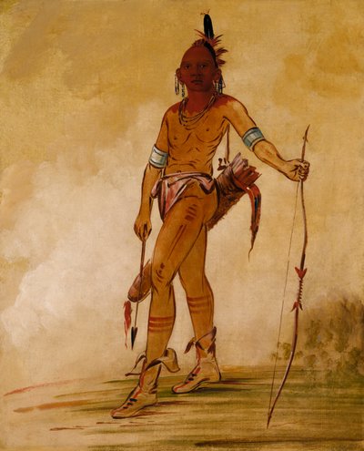Cáh-he-ga-shín-ga, Kleiner Häuptling, 1834 von George Catlin