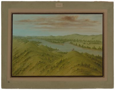 Grasige Klippen, Oberer Missouri von George Catlin