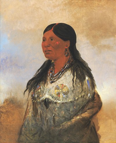 Hón-je-a-pút-o, Frau des Bärenfängers von George Catlin