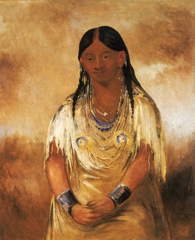 Mún-ne-o-ye, eine Frau von George Catlin