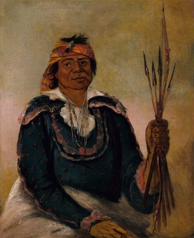 Ni-có-man, Die Antwort, Zweiter Häuptling, 1830 von George Catlin