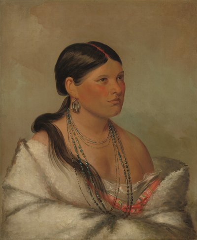 Der weibliche Adler - Shawano von George Catlin