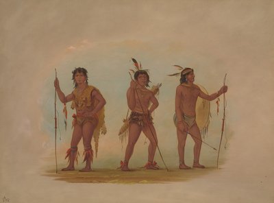Drei Chaymas-Männer, 1854-1869 von George Catlin