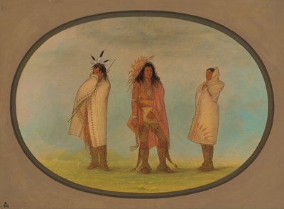 Drei Irokesen-Indianer, 1861-1869 von George Catlin