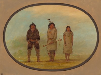 Drei Selish-Indianer von George Catlin