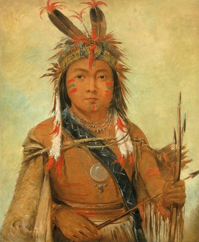 Ud-je-jock, Pelikan, ein Junge, 1845 von George Catlin