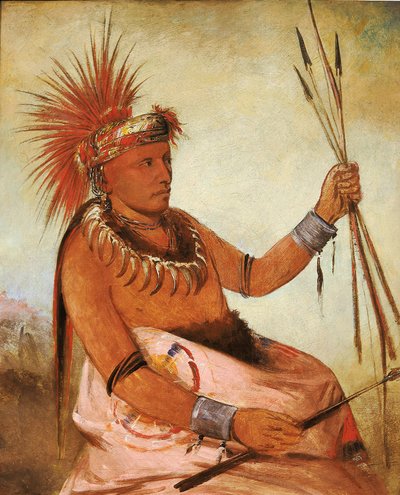 Wos-cóm-mun, Geschäftiger Mann, ein Tapferer von George Catlin