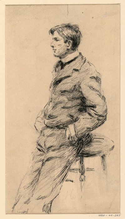 Skizze eines Jugendlichen von George Charles Aid