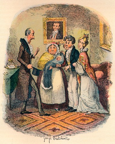 Bloomsbury-Taufe, ca. 1900 von George Cruikshank