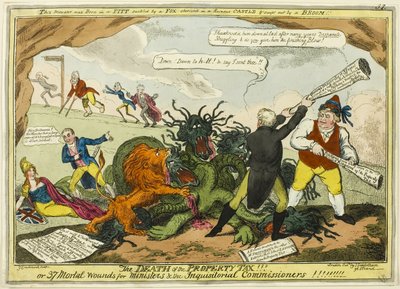 Tod der Grundsteuer!! von George Cruikshank