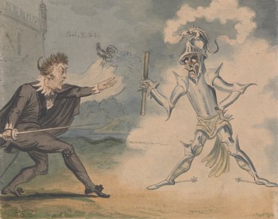 Hamlet und der Geist von George Cruikshank