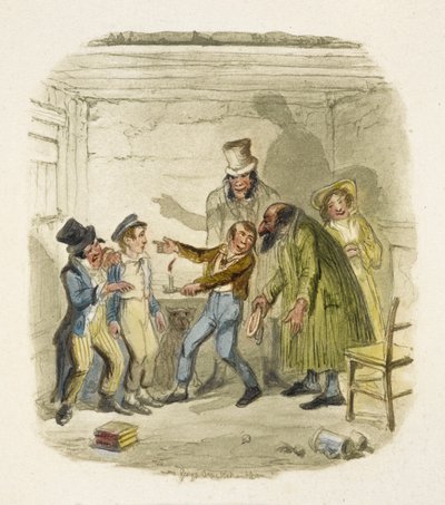 Illustration für "Oliver Twist" von George Cruikshank