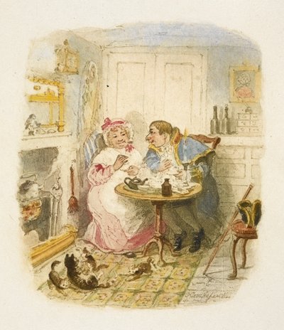 Illustration für "Oliver Twist" von George Cruikshank