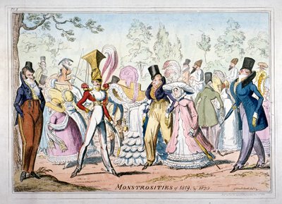 Monstrositäten von 1819 und 1820 von George Cruikshank