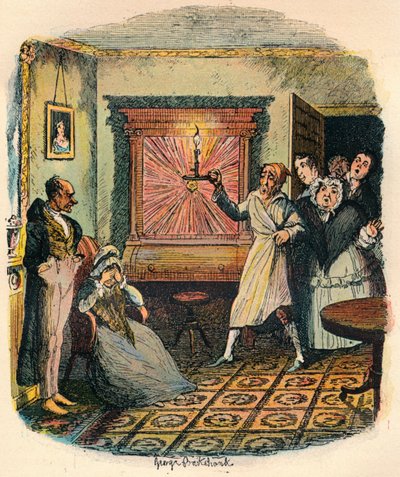 Mrs. Tibbs und Mr. Evenson, ca. 1900 von George Cruikshank
