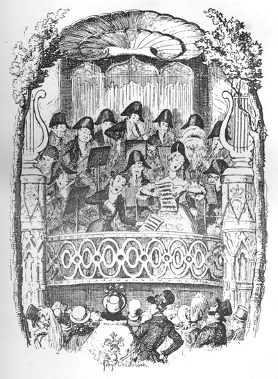Vauxhall-Gärten bei Tag, um 1900 von George Cruikshank
