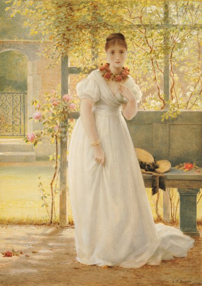 Im ummauerten Garten, 1869 von George Dunlop Leslie