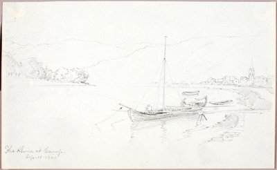 Der Rhein bei Camp von George Elbert Burr