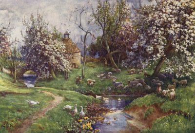 Ein Cotswold-Obstgarten von George Franck Nicholls