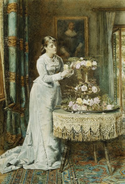 Blumenarrangement, 1878 von George Goodwin Kilburne