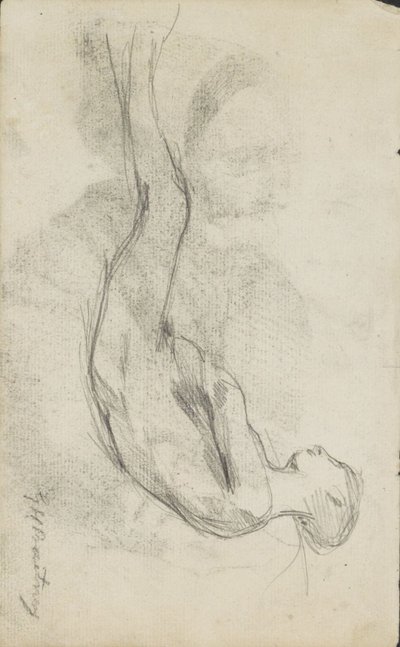 Liegender Akt von George Hendrik Breitner (signed by artist)