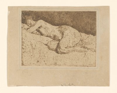 Liegender weiblicher Akt von George Hendrik Breitner