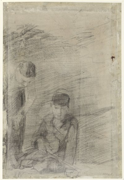 Zwei spielende Jungen von George Hendrik Breitner