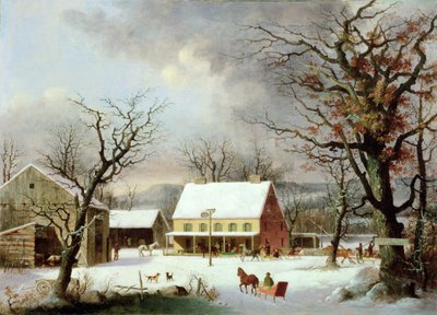 Sieben Meilen nach Farmington, ca. 1853 von George Henry Durrie