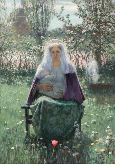 Die gesegnete Mutter, 1892 von George Hitchcock