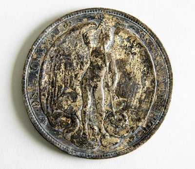 Figur, die eine Schlange tötet, eine Krone von George James Frampton