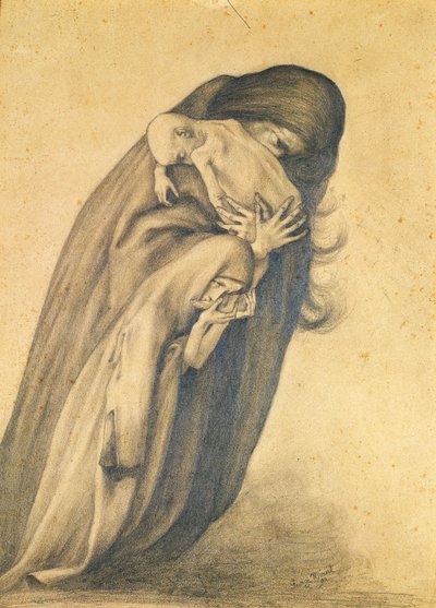 Die trauernde Mutter, 1890 von George Minne Baron
