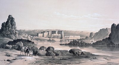 Philae, Blick nach Süden, Ägypten, 1843 von George Moore