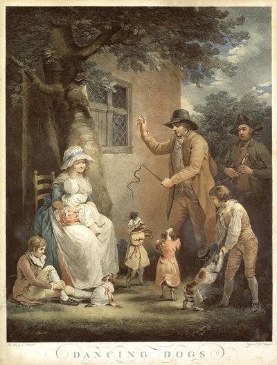 Tanzende Hunde, um 1800 von George Morland