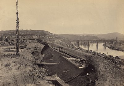 Verteidigungen der Etawah-Brücke von George N. Barnard